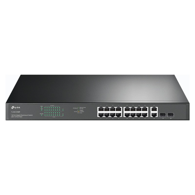 SWITCH 16P TP-LINK TL-SG1218MP GIGABIT POE+ 2SFP