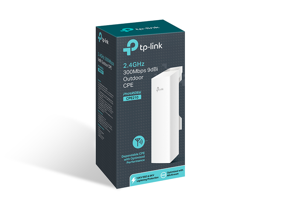 CPE TP-LINK CPE220 300MBPS 2.4GHZ 12dBi EXTERIOR