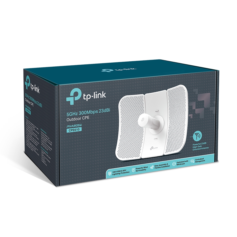 CPE TP-LINK CPE610 300MBPS 5GHZ 23dBi EXTERIOR