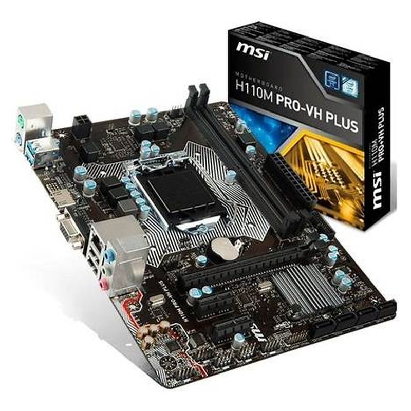 MB MSI S1151 H110M PROVH PLS BOX MATX VGA/HDMI (R)