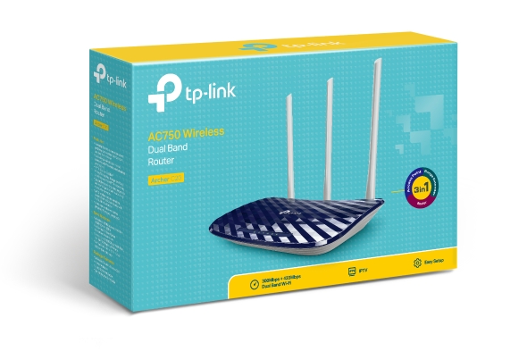 ROUTER 4P TP-LINK ARCHER C20 AC750 DUAL BAND