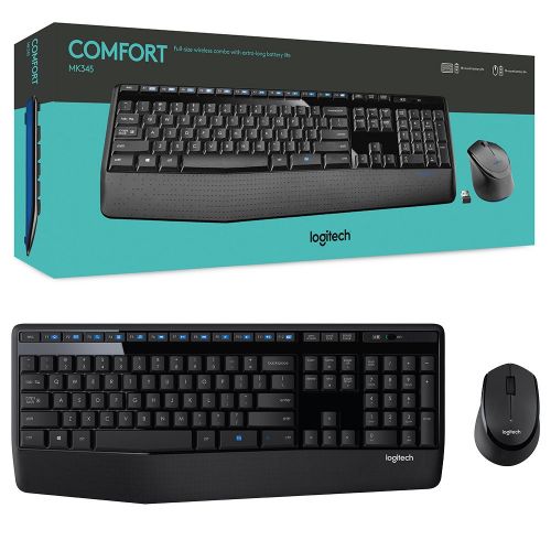 TEC+MOUSE LOGITECH MK345 WIRELESS BLACK LATINO