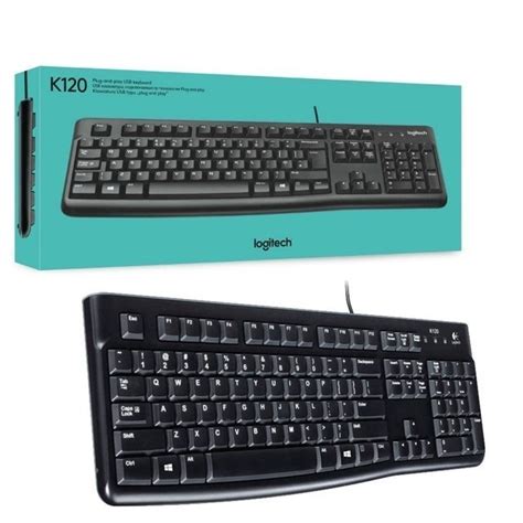 TECLADO LOGITECH K120 USB BLACK LATINO