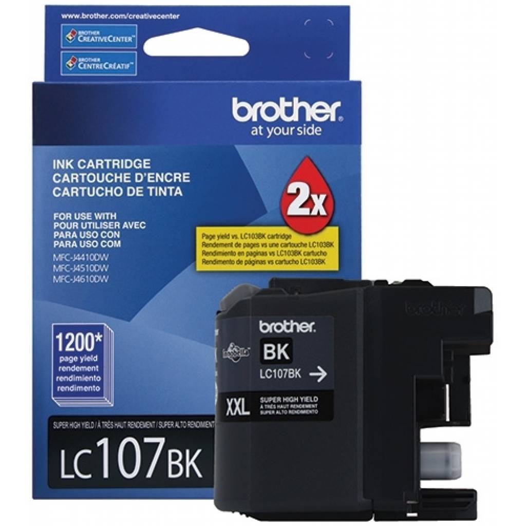 CARTUCHO BROTHER LC-107 1,200 PAG (NEGRO)
