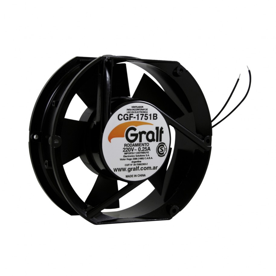 FAN GRALF 6" 172X150X51MM RULEMAN 220V