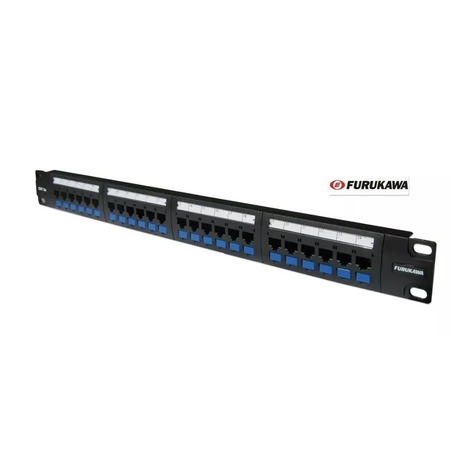 PATCHPANEL FURUKAWA 24P CAT.5E MULTILAN NEGRO