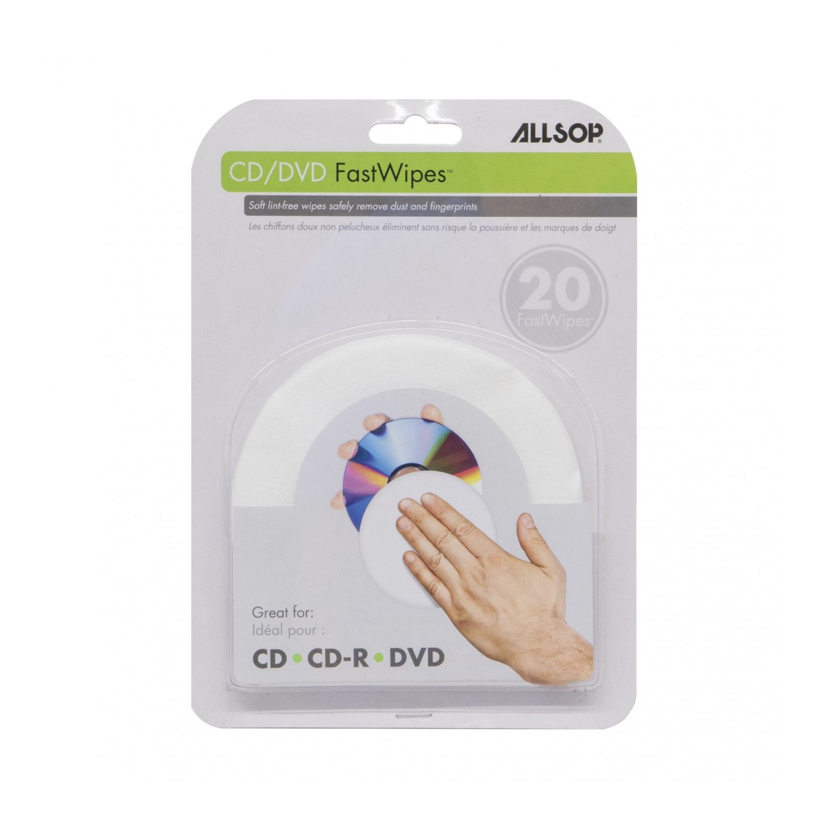 LIMPIA CD TOALLAS X100 ALLSOP -50200-