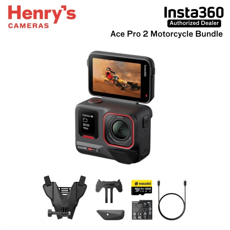 Cámara de Acción Insta360 Ace Pro 2 Motorcycle Bundle CINSBBGA 50MP WiFi