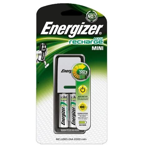 CARGADOR PILAS ENERGIZER MINI + 2 PILAS AA 1300