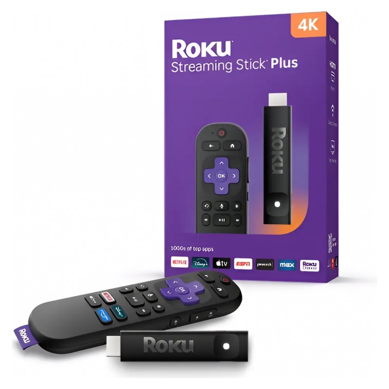 CONVERTIDOR ROKU STICK 3830S 4K PLUS NUEVO ✨