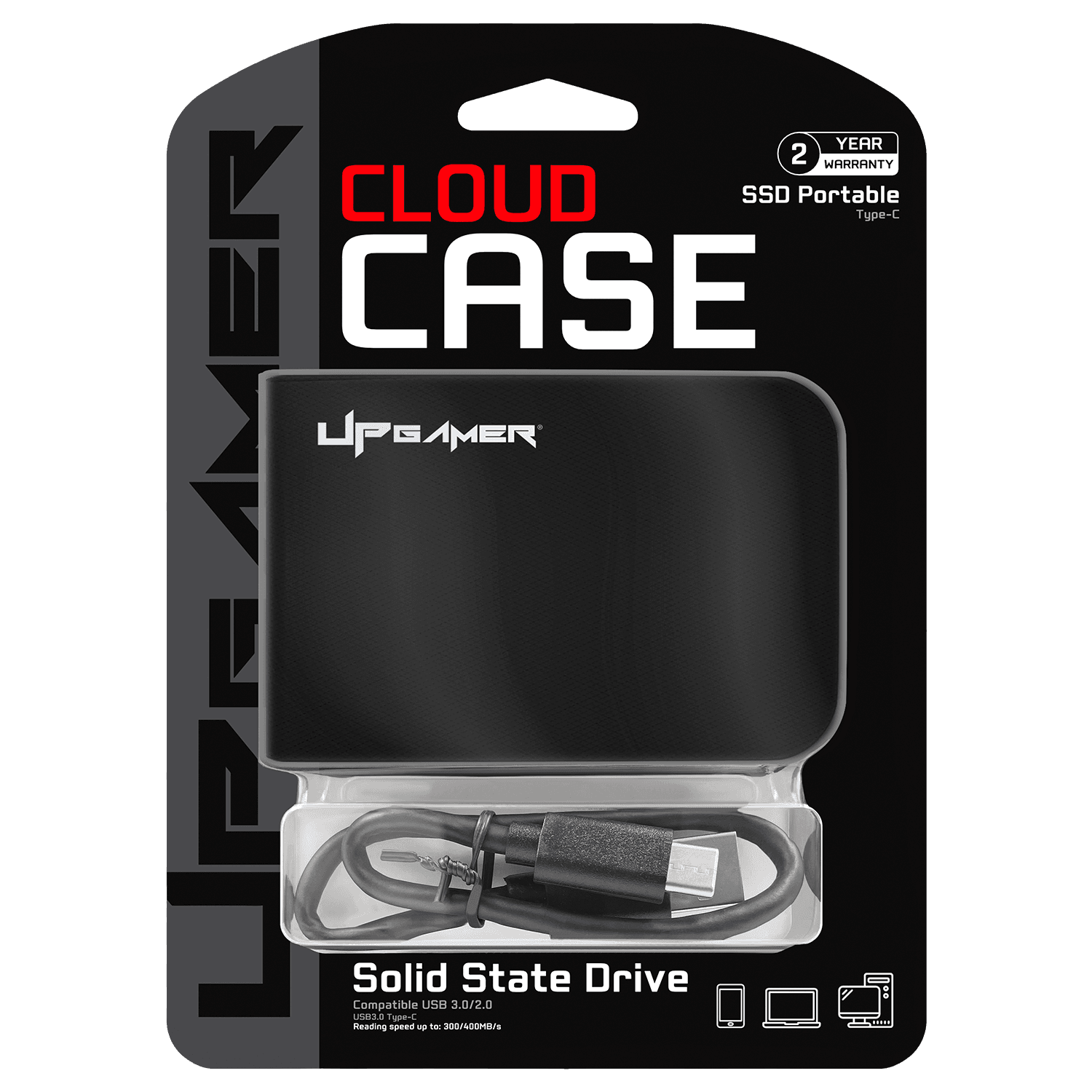 DISCO EXTERNO SSD UP GAMER CLOUD CASE 512GB