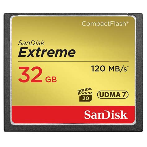 MEMORIA COMMPACT FLASH 32 GB 800X 120MB SANDISK EXTREME