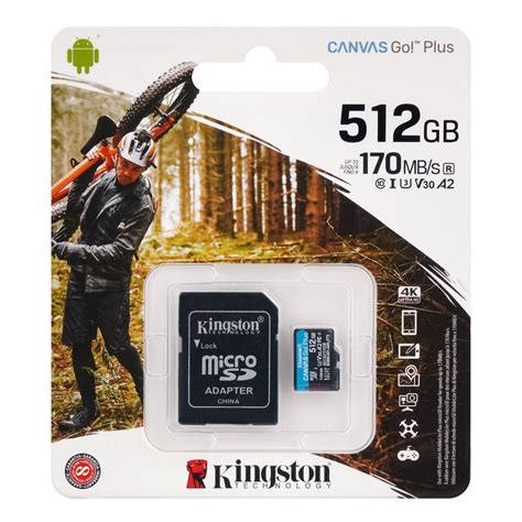 Memoria Micro SD Kingston Canvas Go Plus 512GB 170Mbs - SDCG4/512G