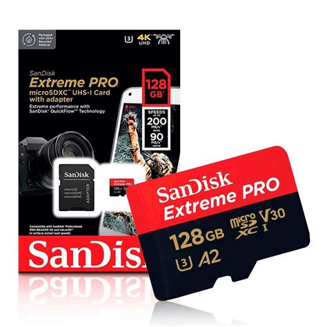 Memoria Micro SD Sandisk Extreme Pro 128GB 200MBs - SDSQXCD-128G-GN6MA