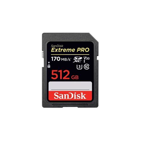 Memoria SD SanDisk Extreme Pro 512GB 170MBs - SDSQXCD-512G-GN6MA