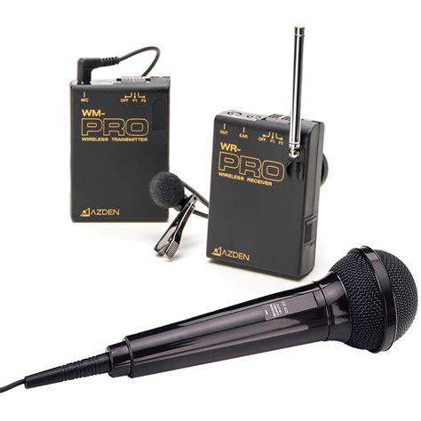 MIC. AZDEN WMS-PRO P/CAM. INALAM. MANO Y SOLAPERO