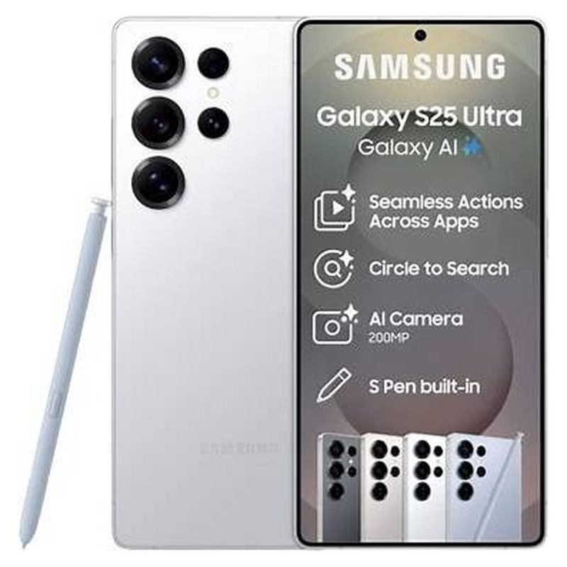 Samsung S25 Ultra 256GB-12GB 5G (White -SilverBlue)
