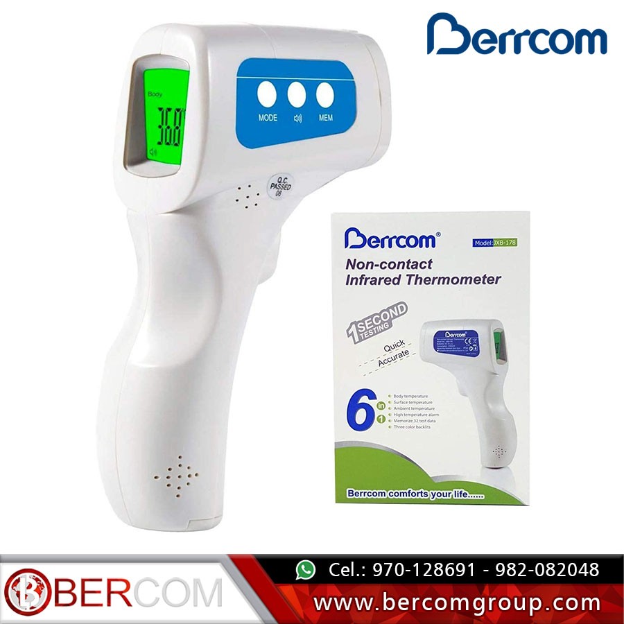 TERMOMETRO INFRARROJO BERRCOM JXB-178 PILAS AA