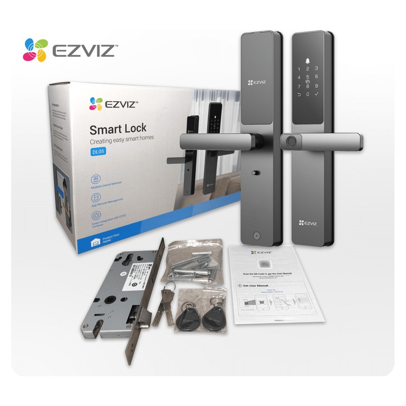 CERRADURA EZVIZ SMART HOME DL05 HUELLA CON PASADOR