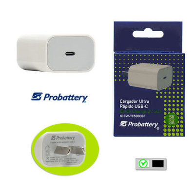 CARGADOR 220V A USB 2MA PROBATTERY