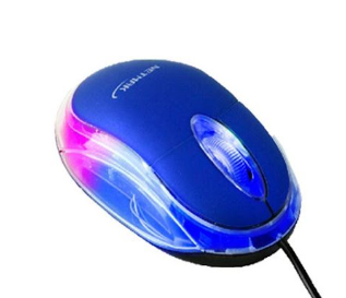 MOUSE LUMINOSO USB AZUL NM-M01B NETMAK