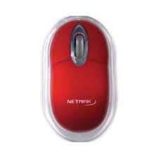MOUSE LUMINOSO USB ROJO NM-M01R NETMAK
