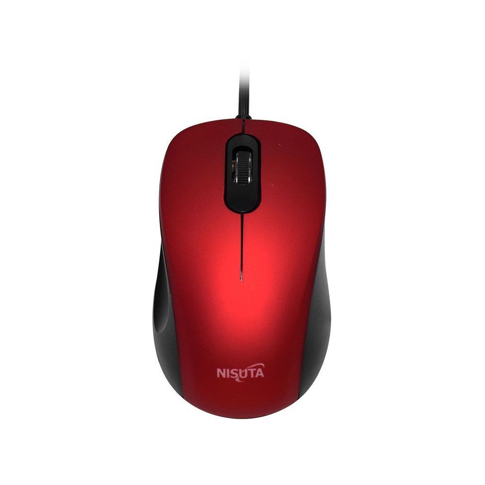 MOUSE OPTICO USB ROJO NSMO35S NISUTA