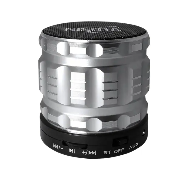 PARLANTE BLUETOOTH METALICO SILVER NSPA32B NISUTA