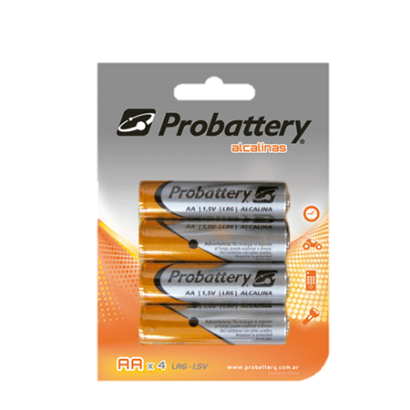 PILA ALCALINA AA BLISTER X4 PROBATTERY