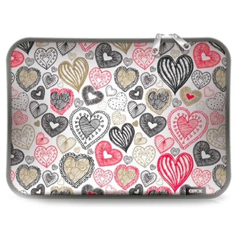 FUNDA ESTAMPADO 18 CORAZONES 15 CDTEK