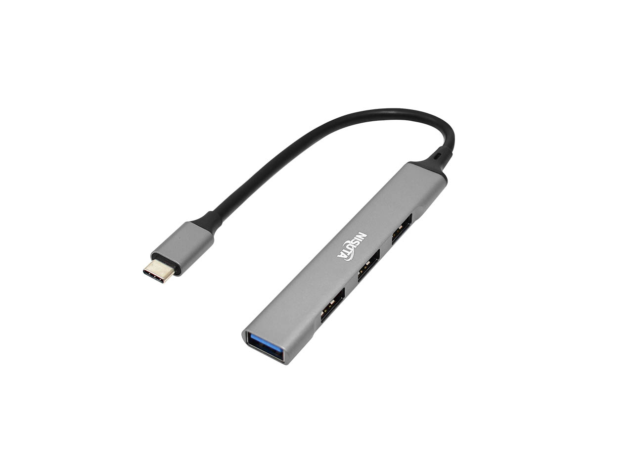 HUB USB TIPO C DE 3 PUERTOS 2.0 Y 1 PUERTO 3.0 NSUH044C NISUTA
