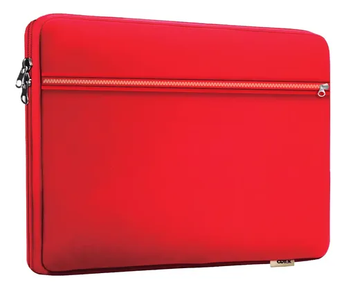 FUNDA LISA 15 CON BOLSILLO ROJA CDTEK