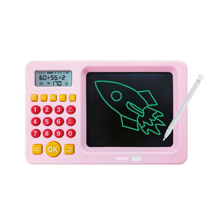 PIZARRA MAGICA CON JUEGOS MATEMATICOS ROSA NM-PM103-P NETMAK