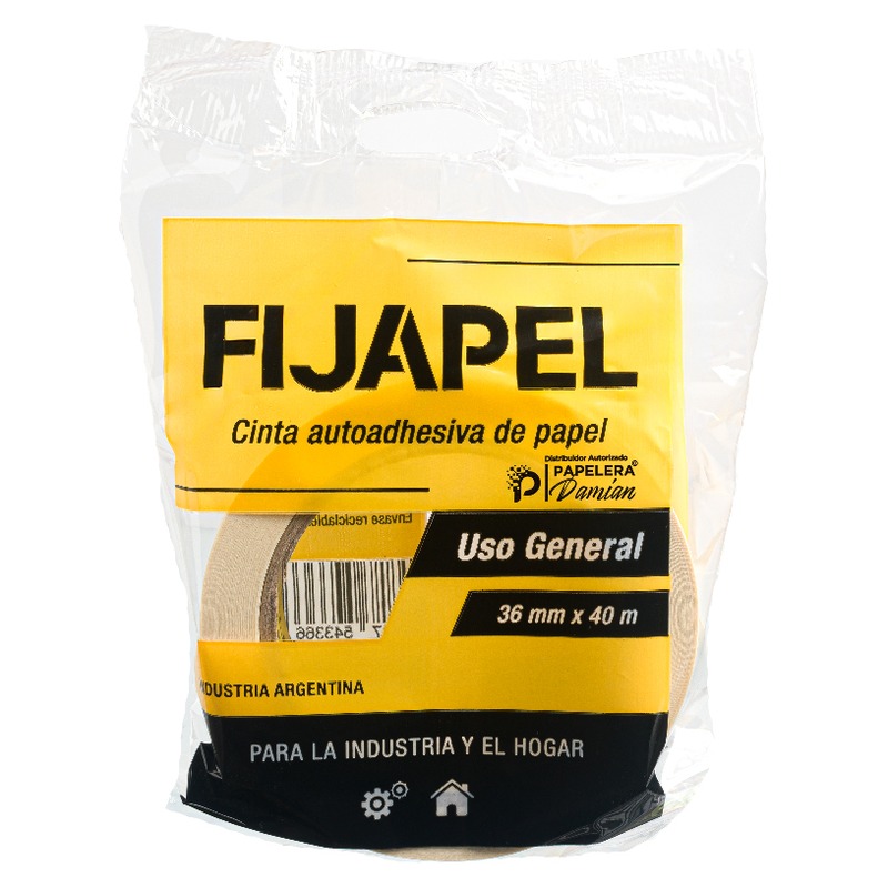 CINTA DE PAPEL 36MM X 40MTS FIJAPEL