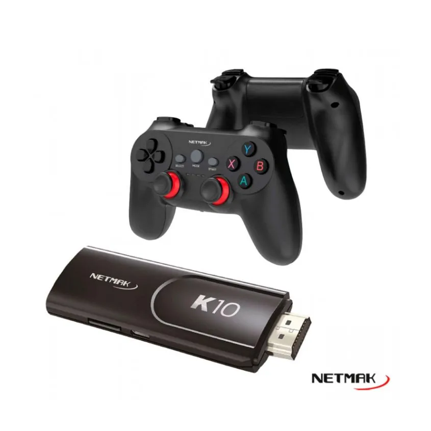 MINI CONSOLA 4K HDMI TV 40000 JUEGOS NM-K10 NETMAK
