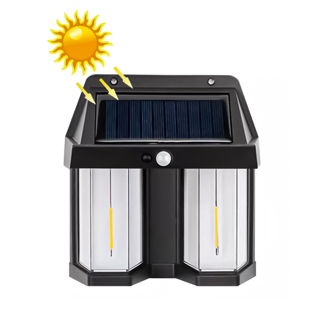 LUZ SOLAR PARA PARED CON SENSOR DE MOVIMIENTO BK-618-2 ONGEN