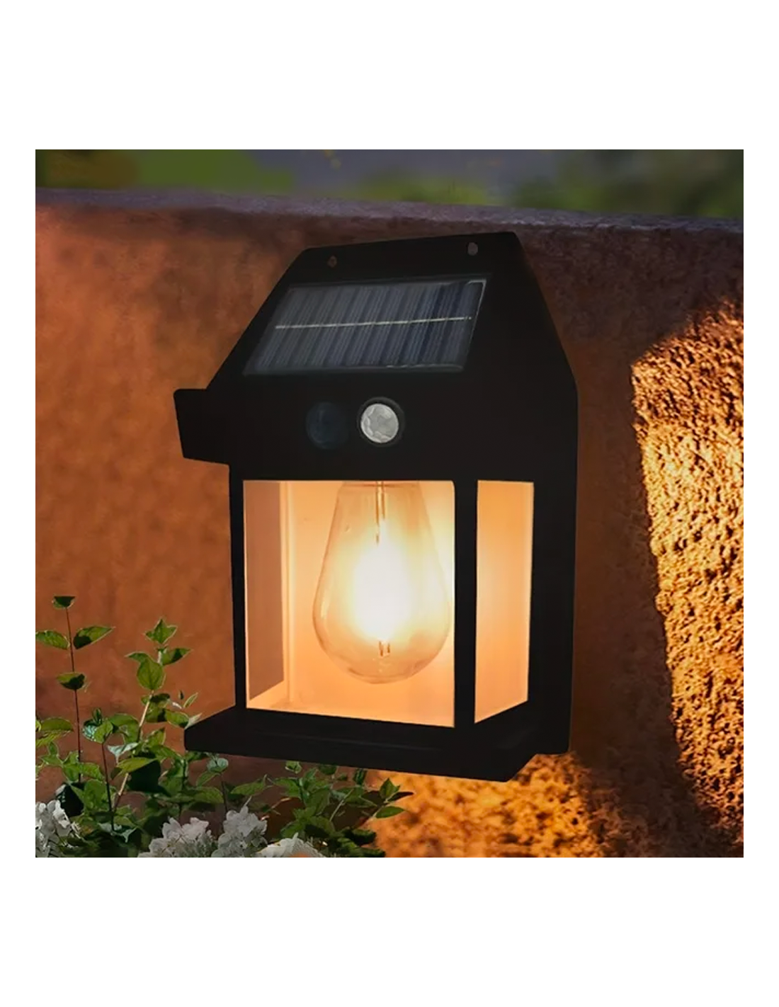 LUZ SOLAR PARA PARED CON SENSOR DE MOVIMIENTO BK-888-2 ONGEN