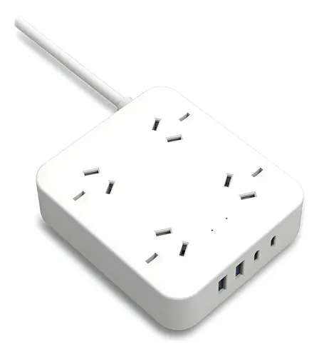 ZAPATILLA CABLE PROLONGADOR CON 4 SALIDAS + 2 USB + 2 USB C 13367 ONGEN