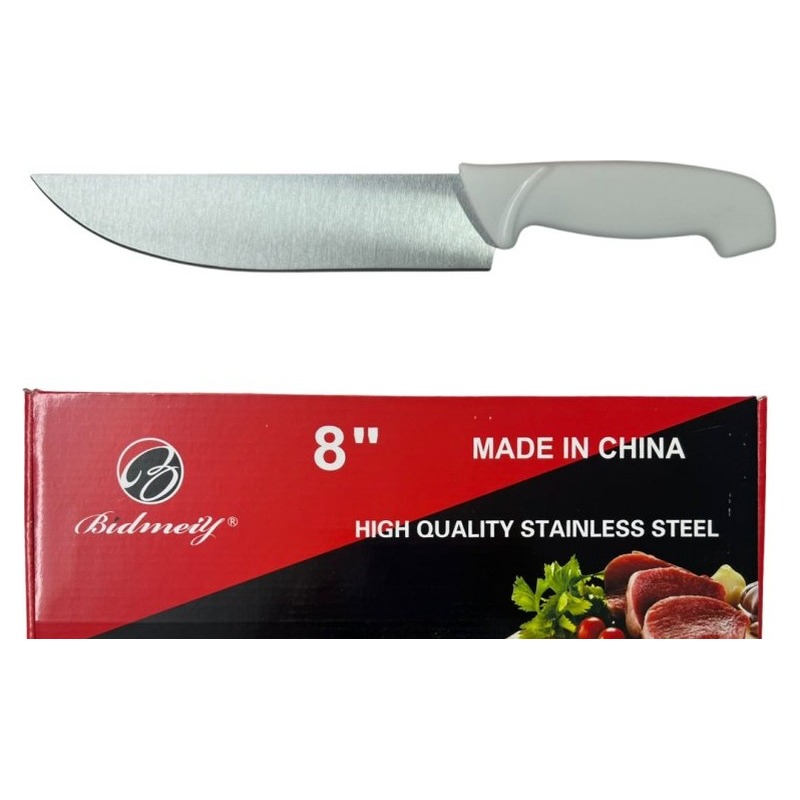 CUCHILLO DE COCINA 8" MANGO BLANCO ONGEN