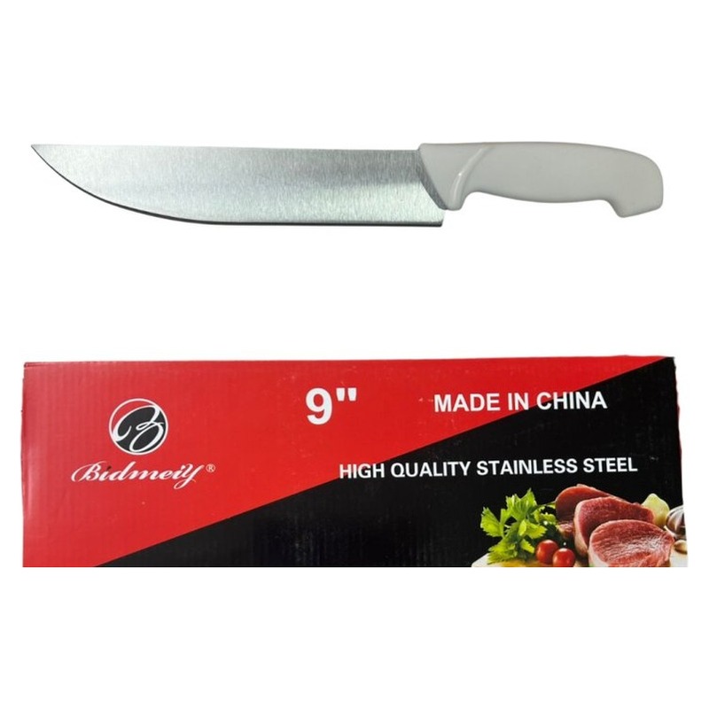 CUCHILLO DE COCINA 9" MANGO BLANCO ONGEN