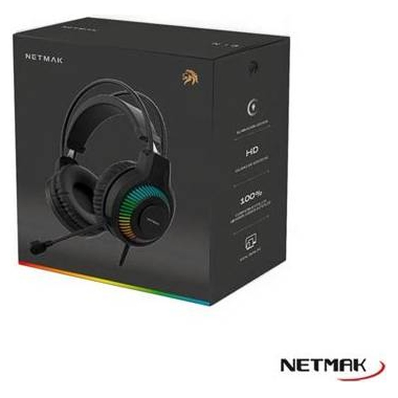 AURICULAR GAMER RGB NM-N18 NETMAK
