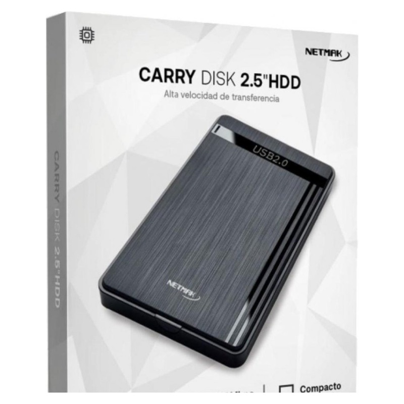 CARRY DISK EXTERNO USB 2.0 PLASTICO SATA 2.5" NM-CASE-2 NETMAK