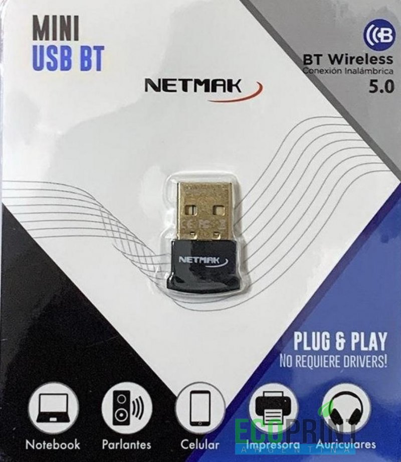 ADAPTADOR USB BLUETOOTH 5.0 NM-BT9 NETMAK