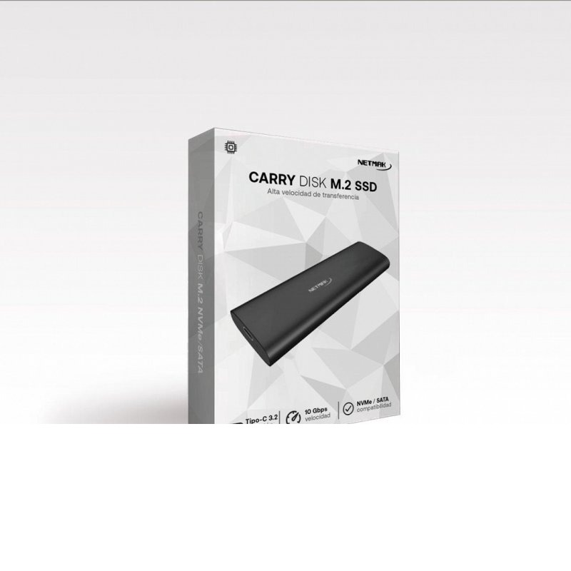 CARRY DISK USB-C3.2 P/ SSDNVME NM-CASE-7 NETMAK