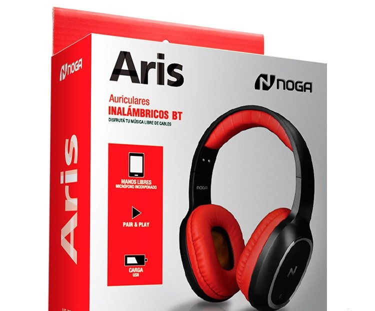 AURICULAR ARIS BT ROJO NG-BT469R NOGA