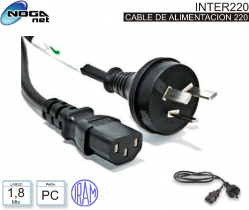 CABLE DE ALIMENTACION INTERLOK NOGA