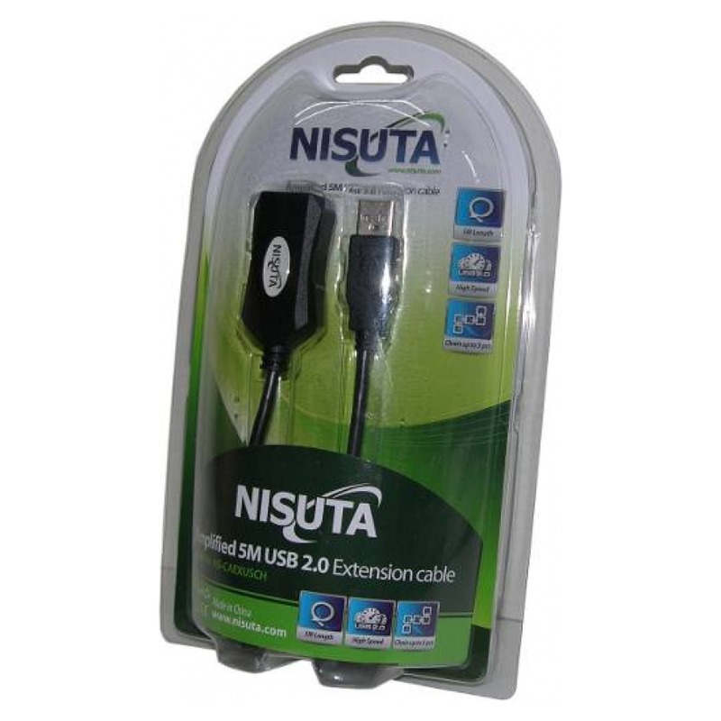 CABLE EXTENSION USB AMPLIFICADO X5 MTS NSCAEXUSCH NISUTA
