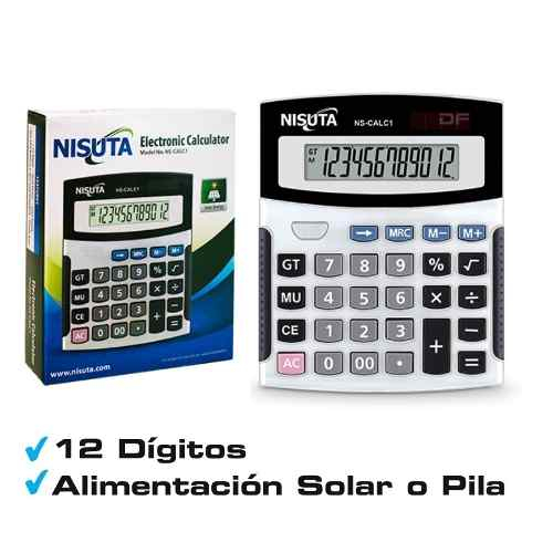 CALCULADORA DIGITAL 12 DIGITOS NSCALC1 NISUTA