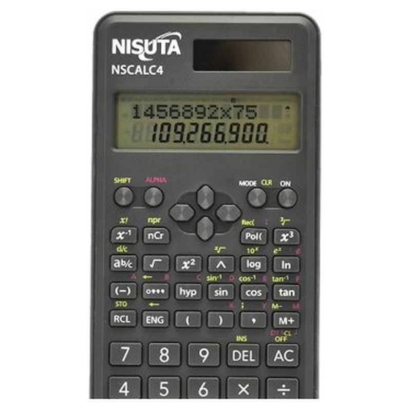 CALCULADORA CIENTIFICA 10+2 DIGITOS 240 FUNCIONES NSCALC4 NISUTA