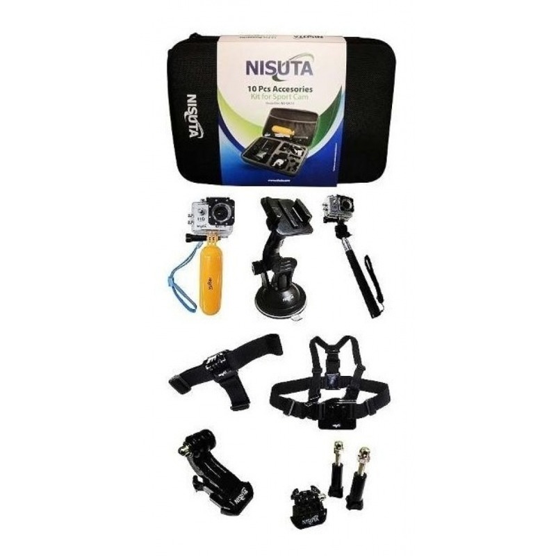 ACCESORIOS PARA CAMARA DEPORTIVA KIT 10U NSGK10 NISUTA
